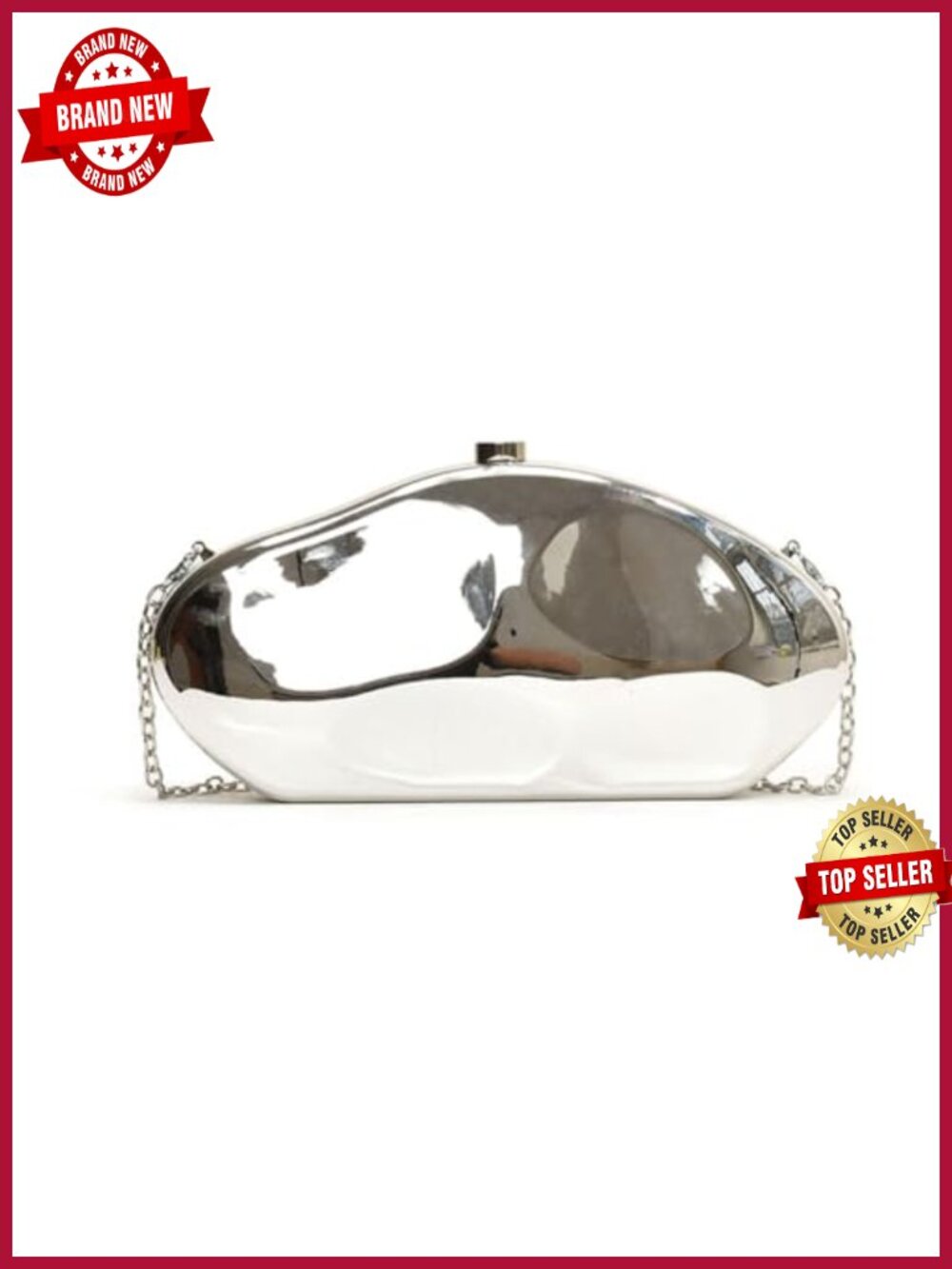 Acrylic Clutch Evening Handbag with Chain for Party Wedding Prom Cocktail